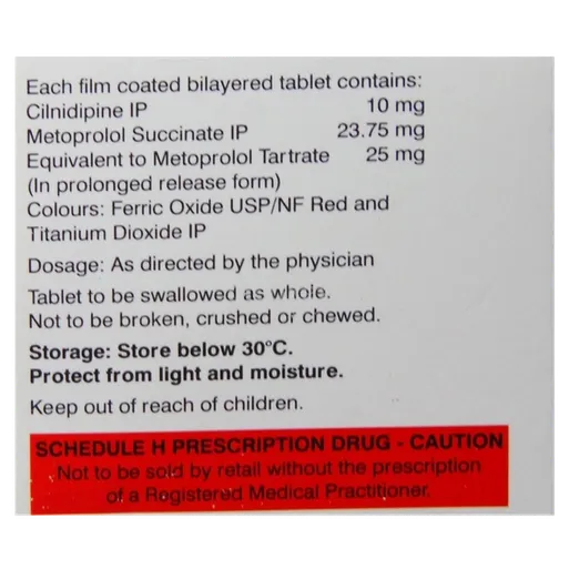 dilnip m 25mg tablet 10's